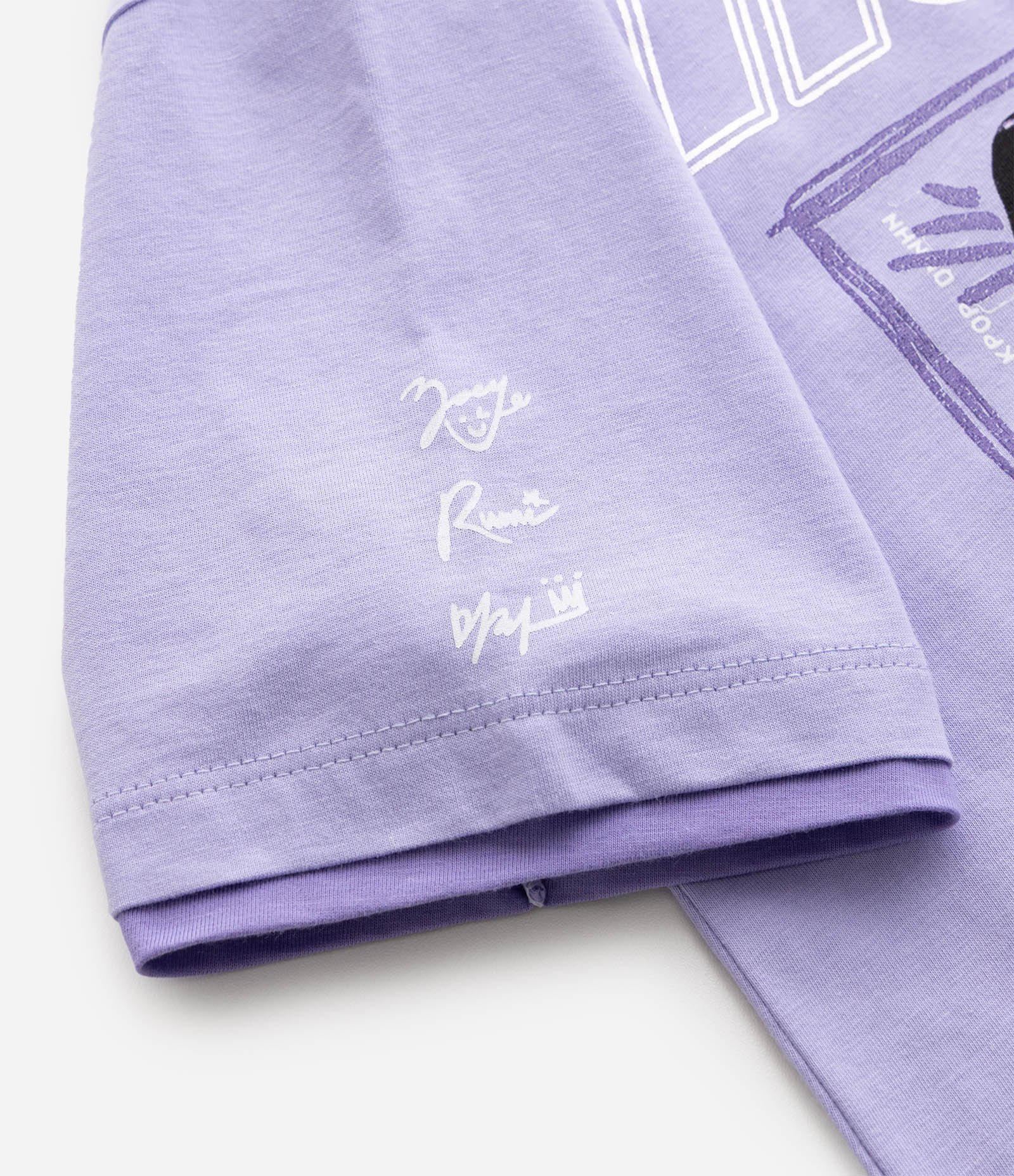 Camisola Infantil em Algodão Guerreiras do kpop - Tam 5 a 14 Anos Roxo 3