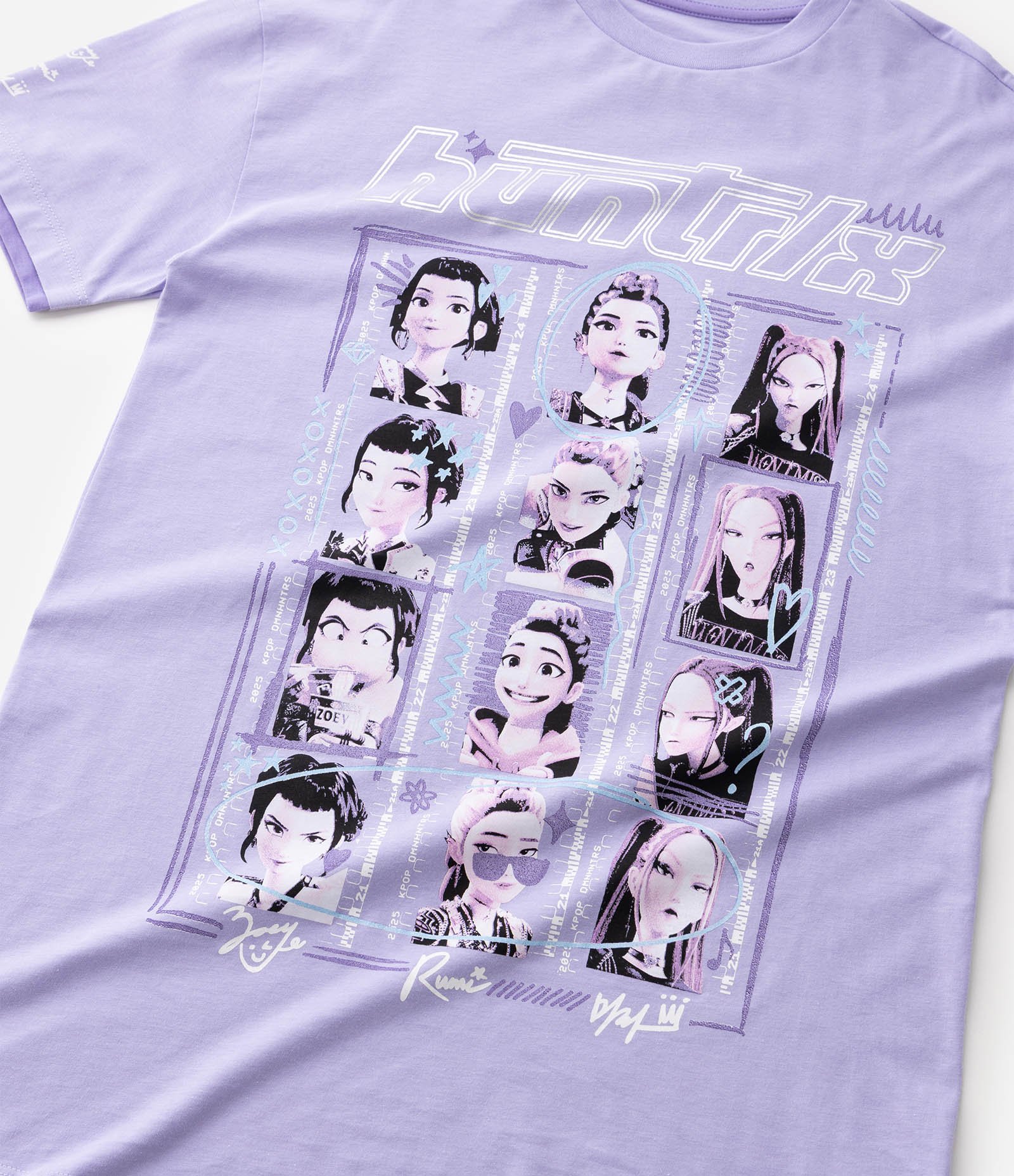 Camisola Infantil em Algodão Guerreiras do kpop - Tam 5 a 14 Anos Roxo 4