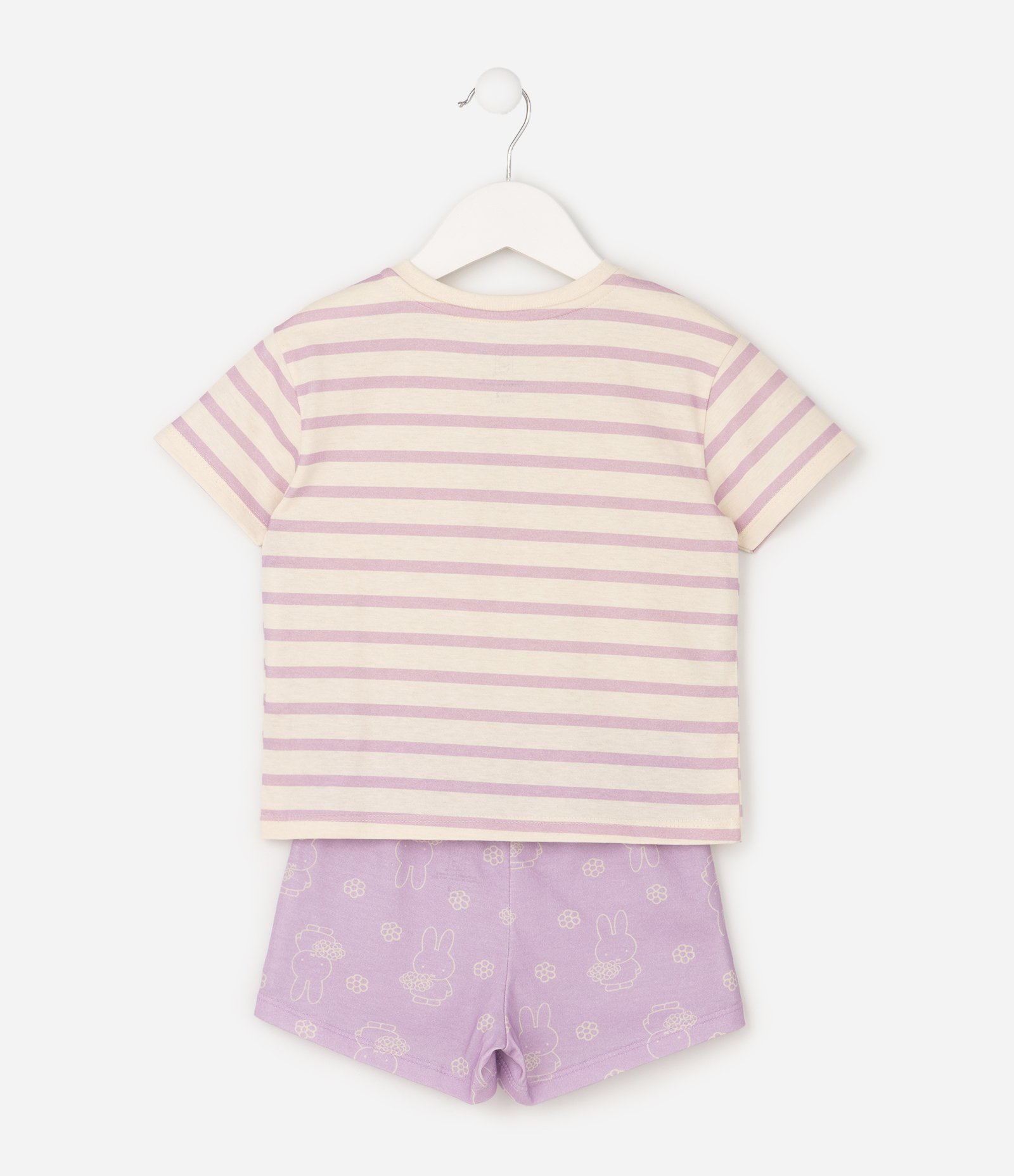 Pijama Infantil Em Algodão Miffy Estampado - tam 2 a 6 Anos Roxo 2