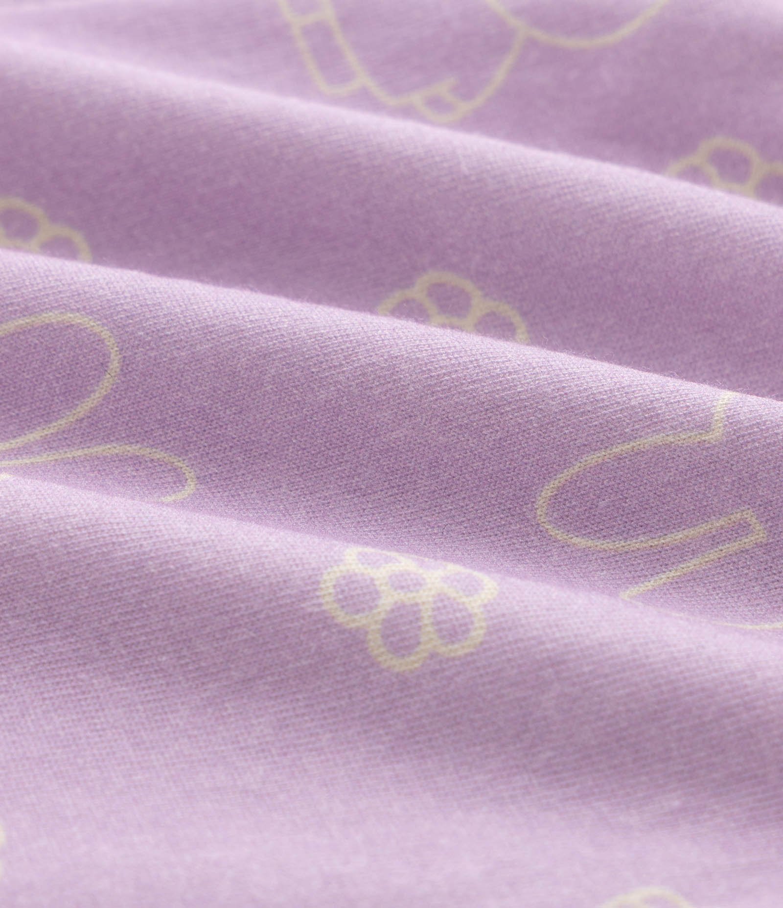 Pijama Infantil Em Algodão Miffy Estampado - tam 2 a 6 Anos Roxo 4