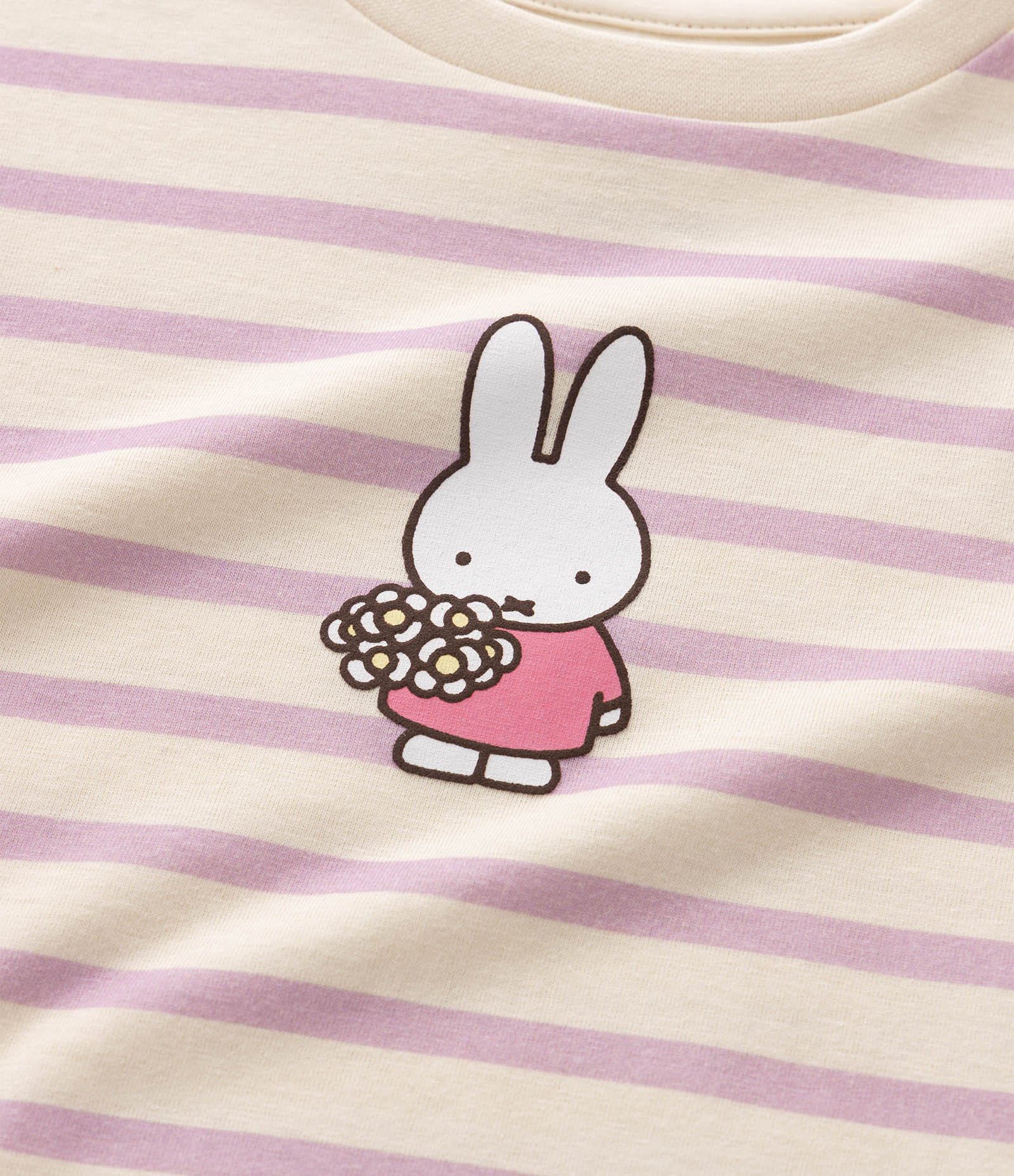 Pijama Infantil Em Algodão Miffy Estampado - tam 2 a 6 Anos Roxo 5
