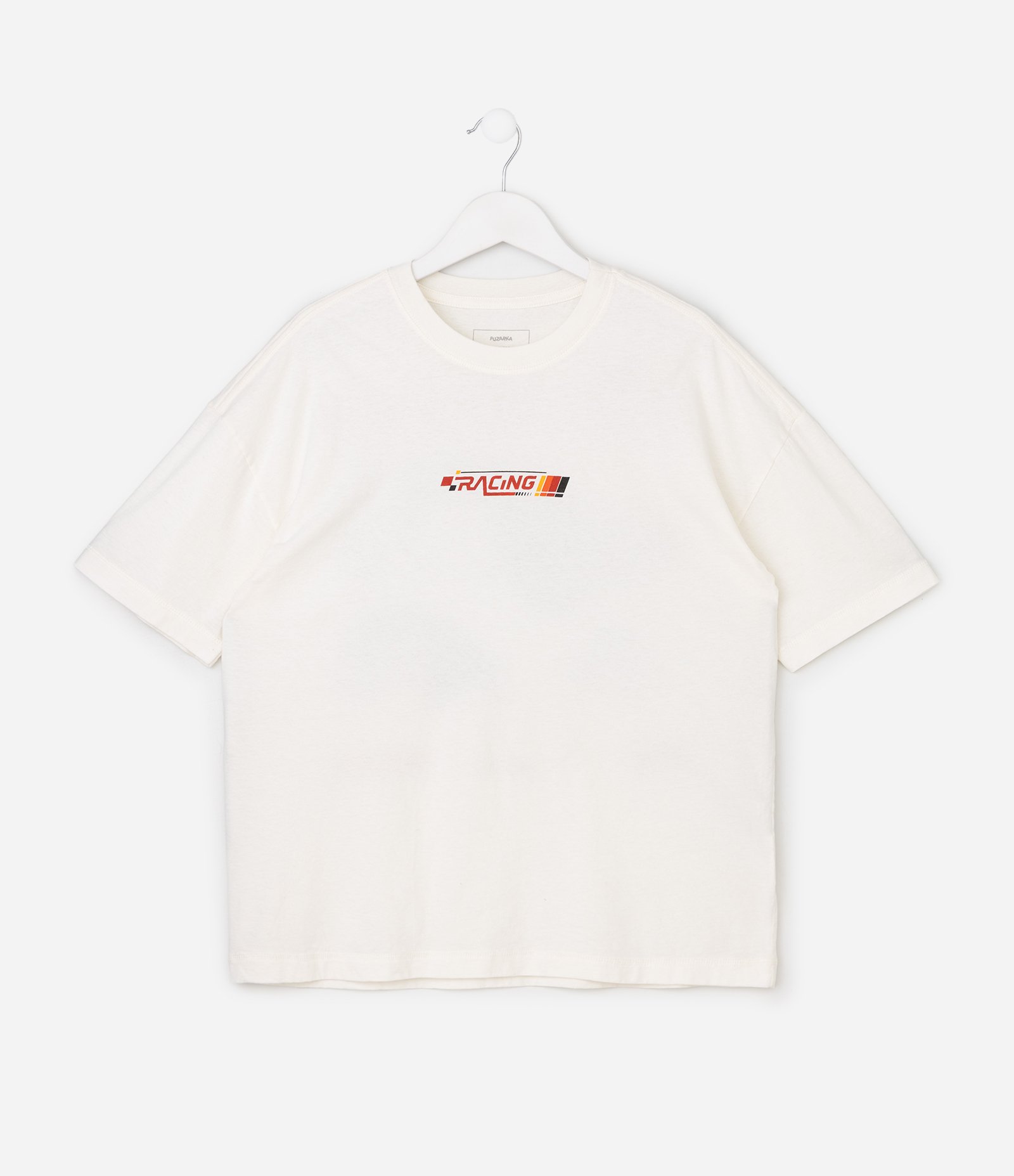Camiseta Oversized Infantil Estampa Racing – Tam 5 a 14 Anos Branco 7
