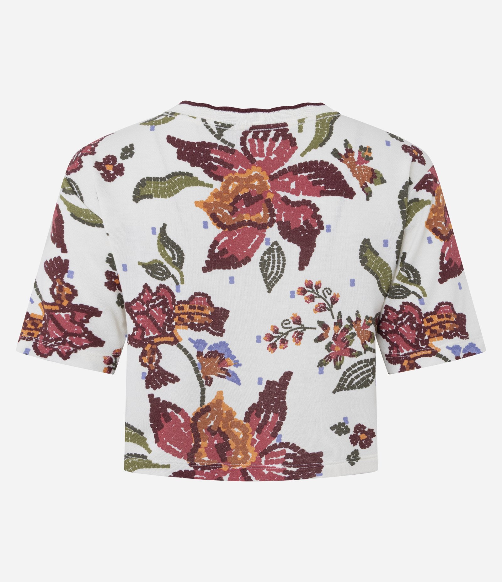 Blusa em Moletinho de Viscose com Estampa Floral Branco 6