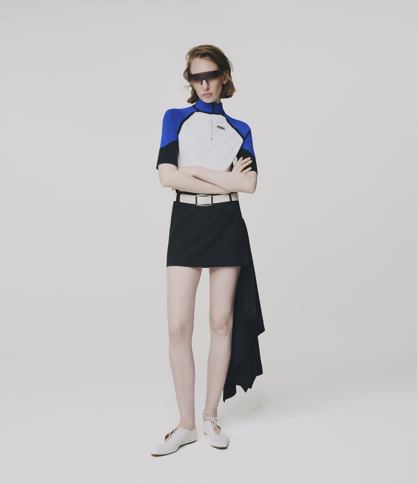 Blusa Ajustada em Tricô com Manga Curta Raglan Multicores 3