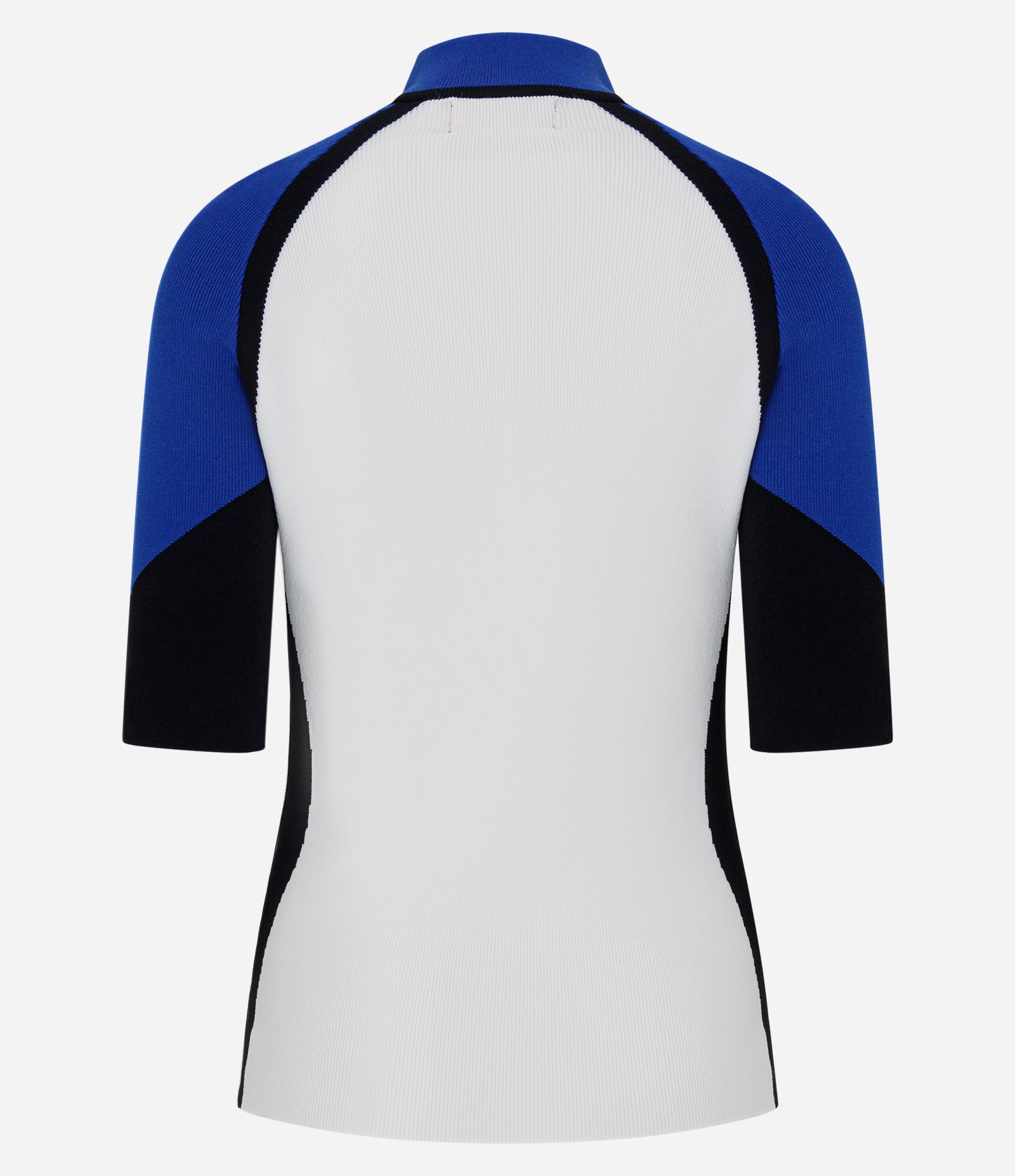 Blusa Ajustada em Tricô com Manga Curta Raglan Multicores 7