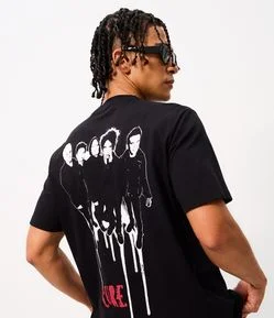 Camiseta Comfort em Algodão com Estampa The Cure