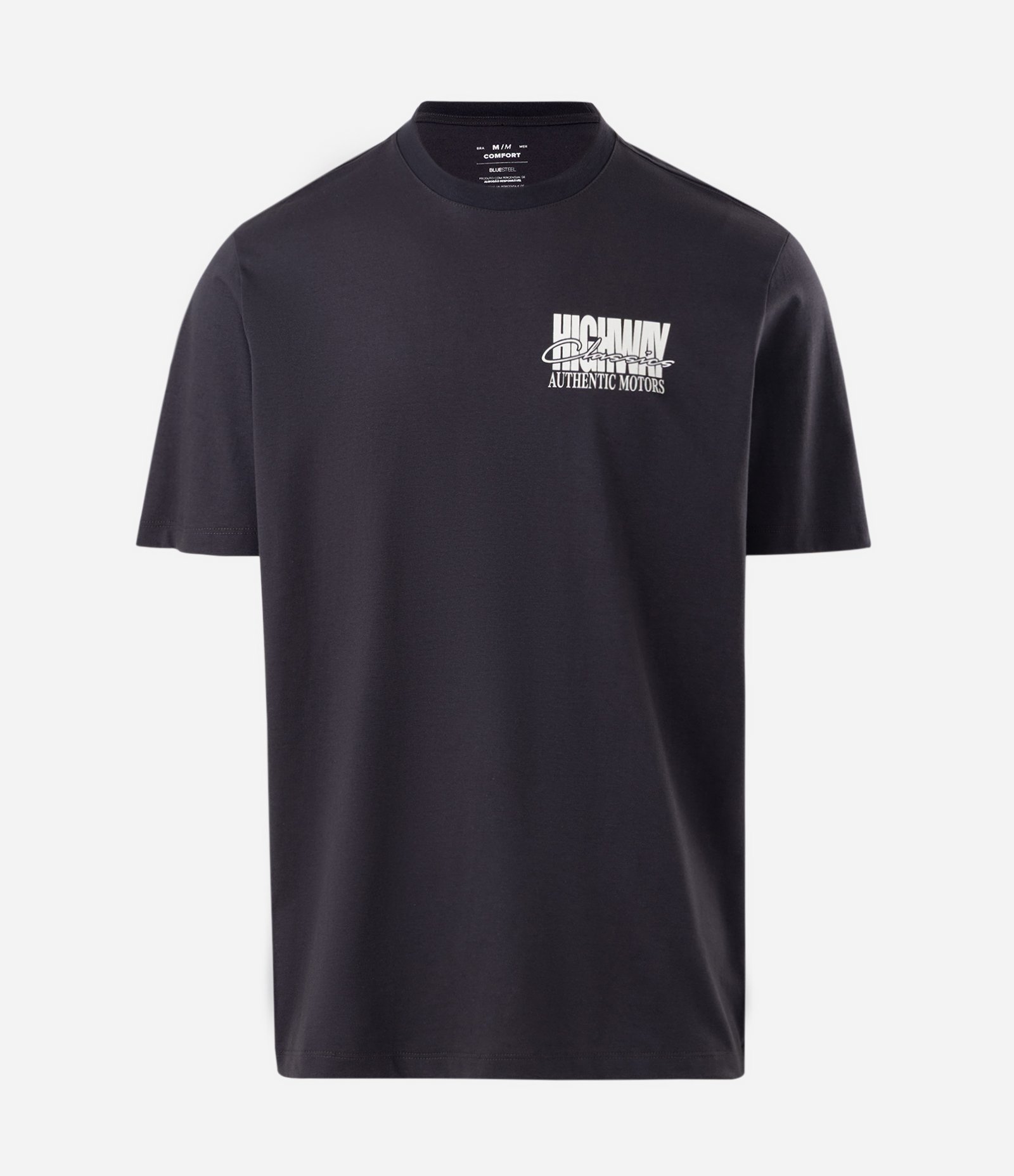 Camiseta Comfort Algodão Estampa Carro Vintage Preto 5