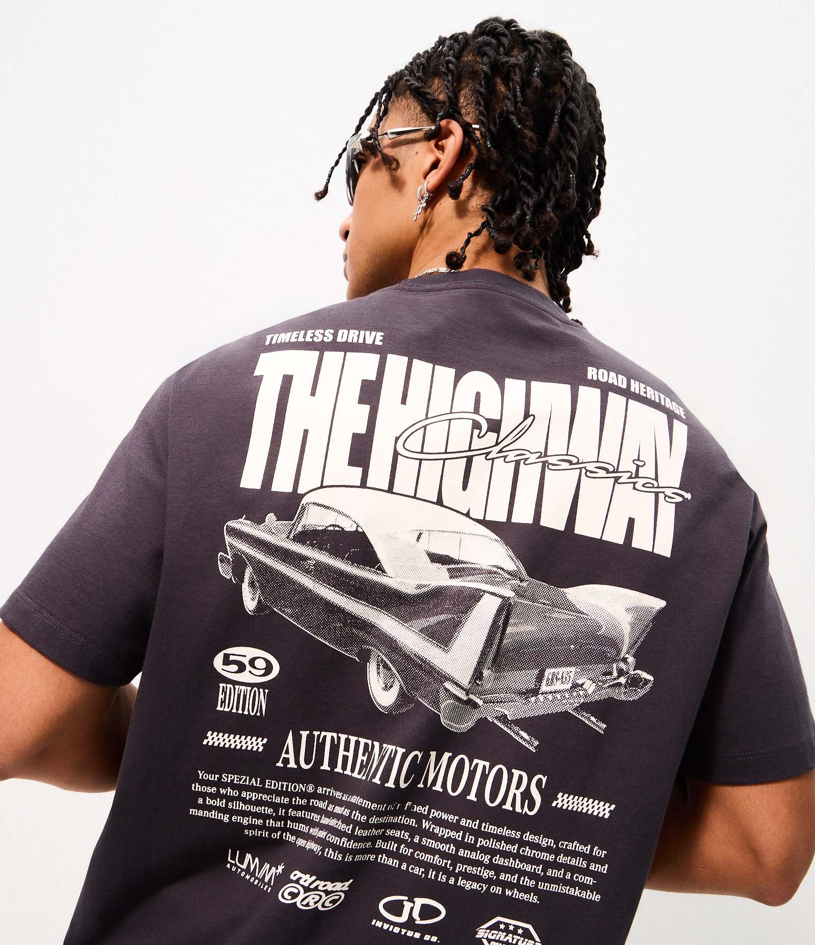 Camiseta Comfort Algodão Estampa Carro Vintage Preto 1