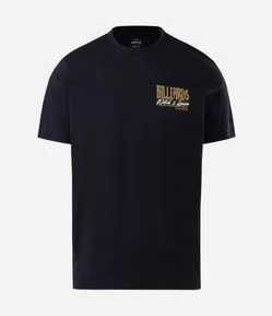 Camiseta Regular em Algodão com Estampa Billiards