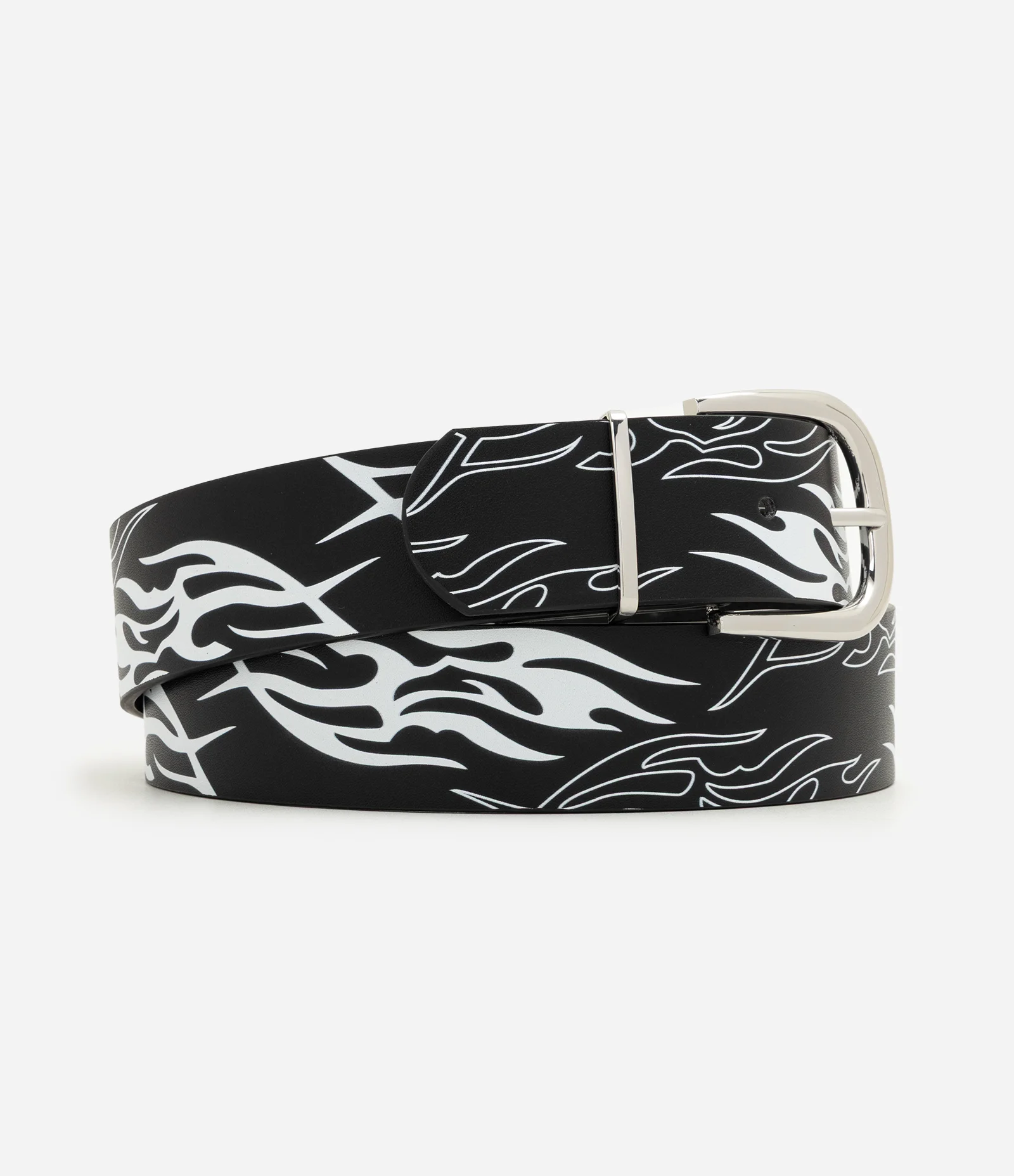 Cinto PU com Estampa Tribal Preto 1