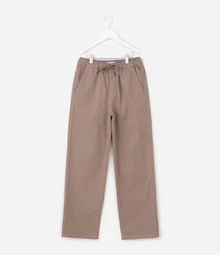 Calça Baggy Infantil em Sarja - Tam 5 a 14 Anos