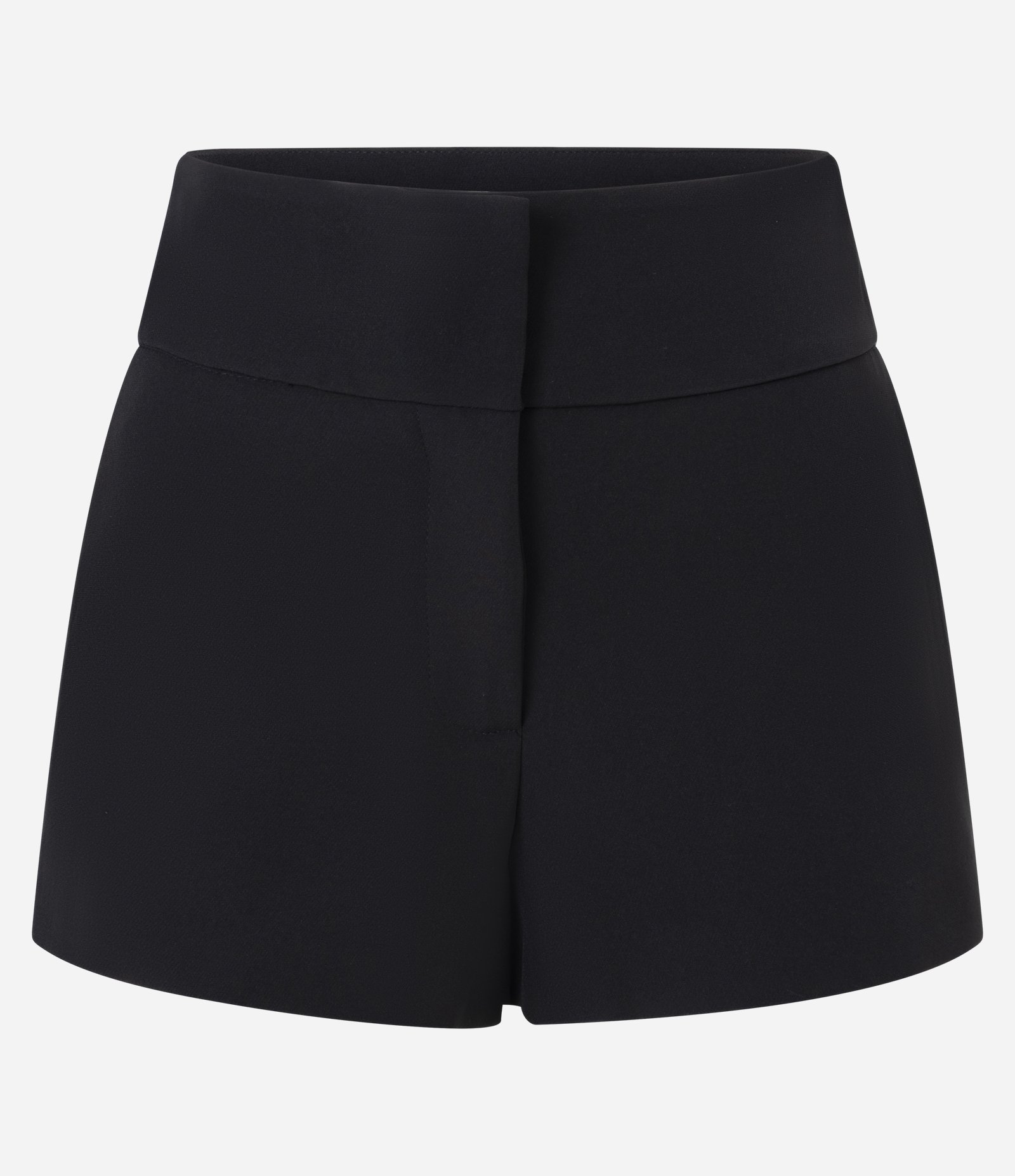 Micro Short Alfaiataria com Pala Transpassada e Bolsos Preto 1