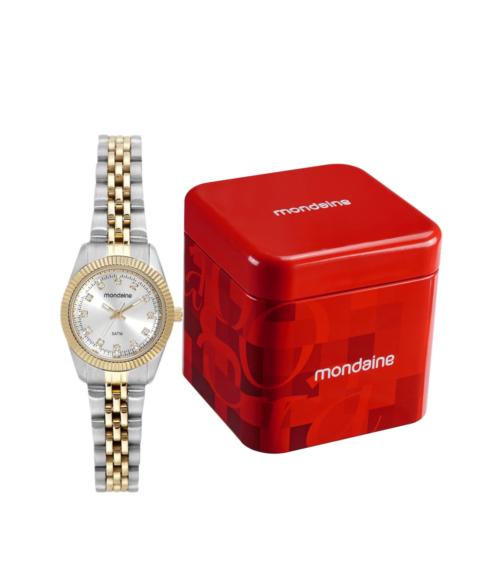 Relógio Analógico Mondaine em Aço 32730LPMVBE2 Dourado 2