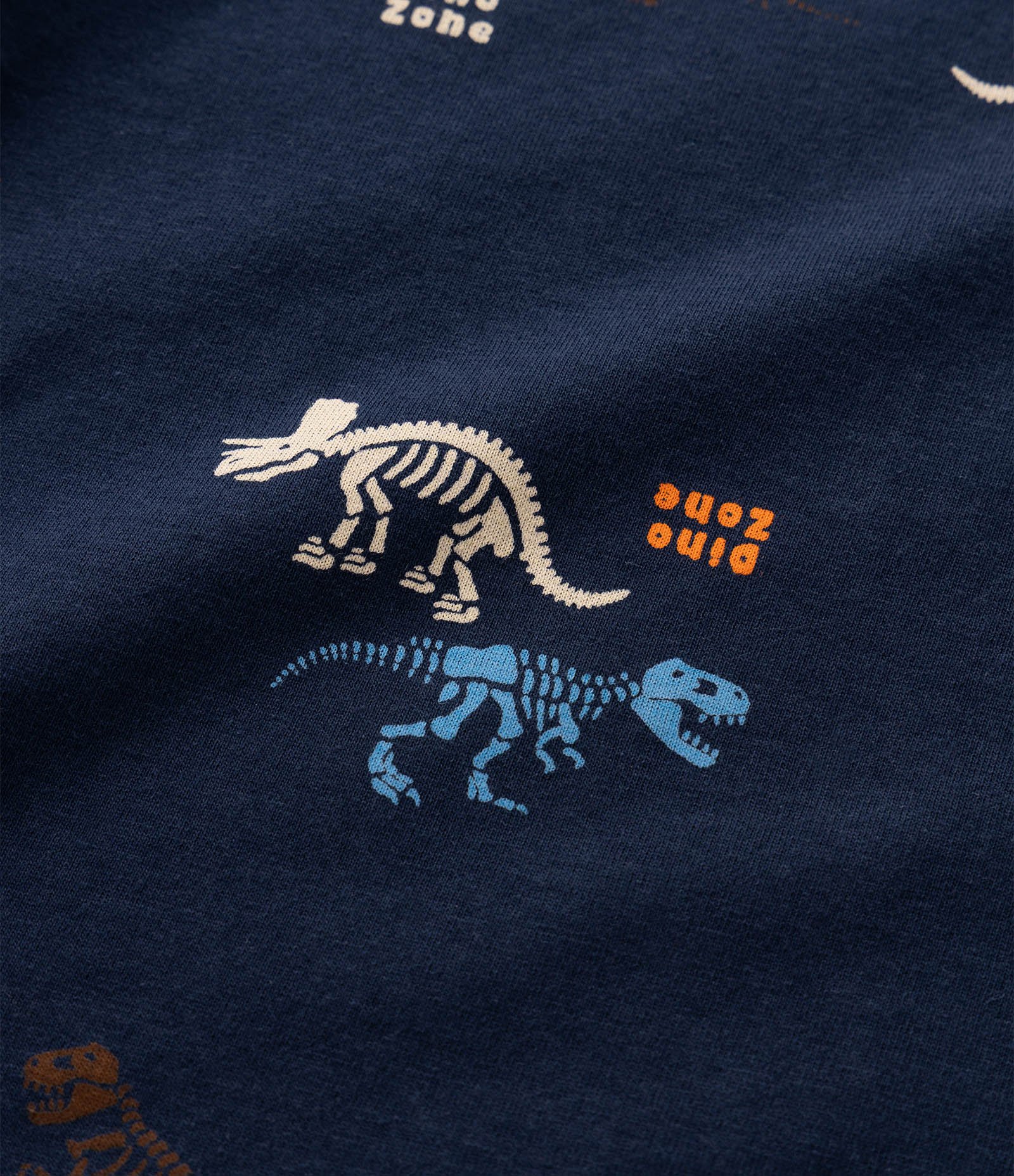 Camiseta Infantil em Algodão com Estampa de Dinossauro - Tam 1 a 6 Anos Azul 4