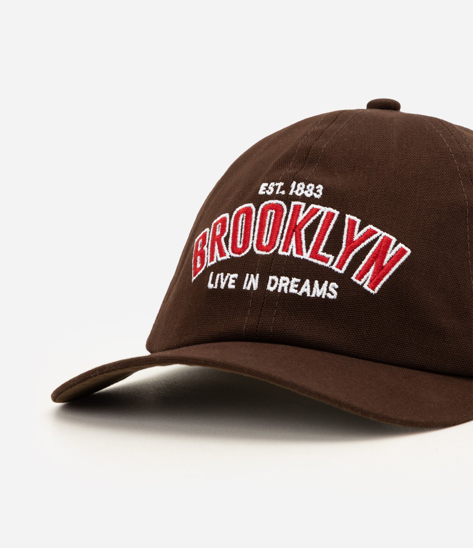 Boné Infantil em Sarja com Bordado Lettering Brooklyn – Tam U Marrom 4