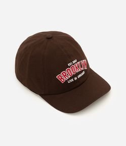 Boné Infantil em Sarja com Bordado Lettering Brooklyn – Tam U
