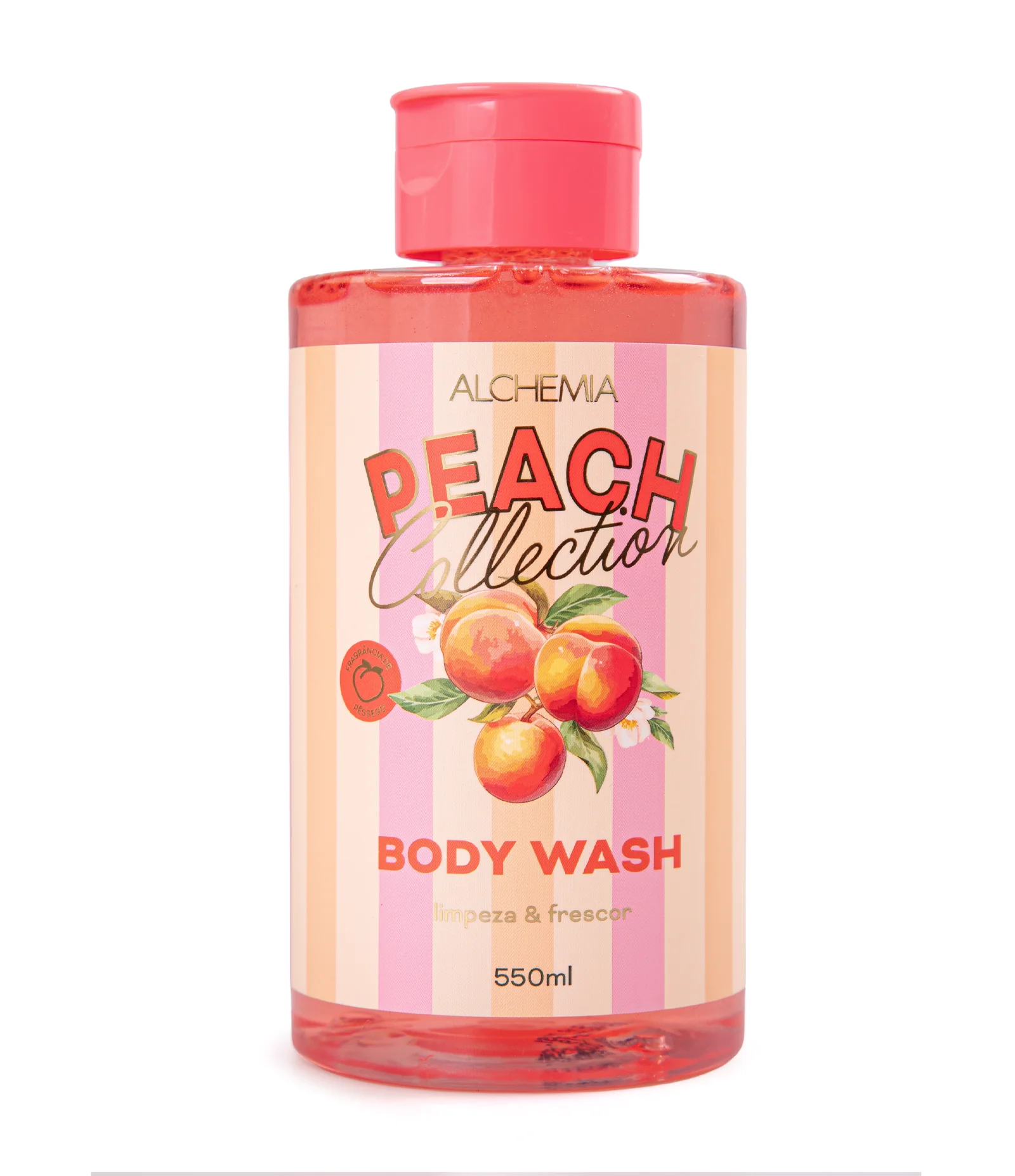 Sabonete Liquído Peach Collection Limpeza & Frescor Alchemia 550ml 1