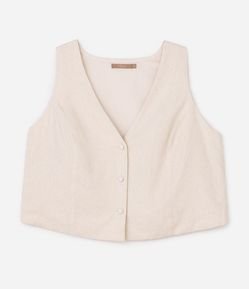Blusa em Viscolinho com Abotoamento Curve & Plus Size