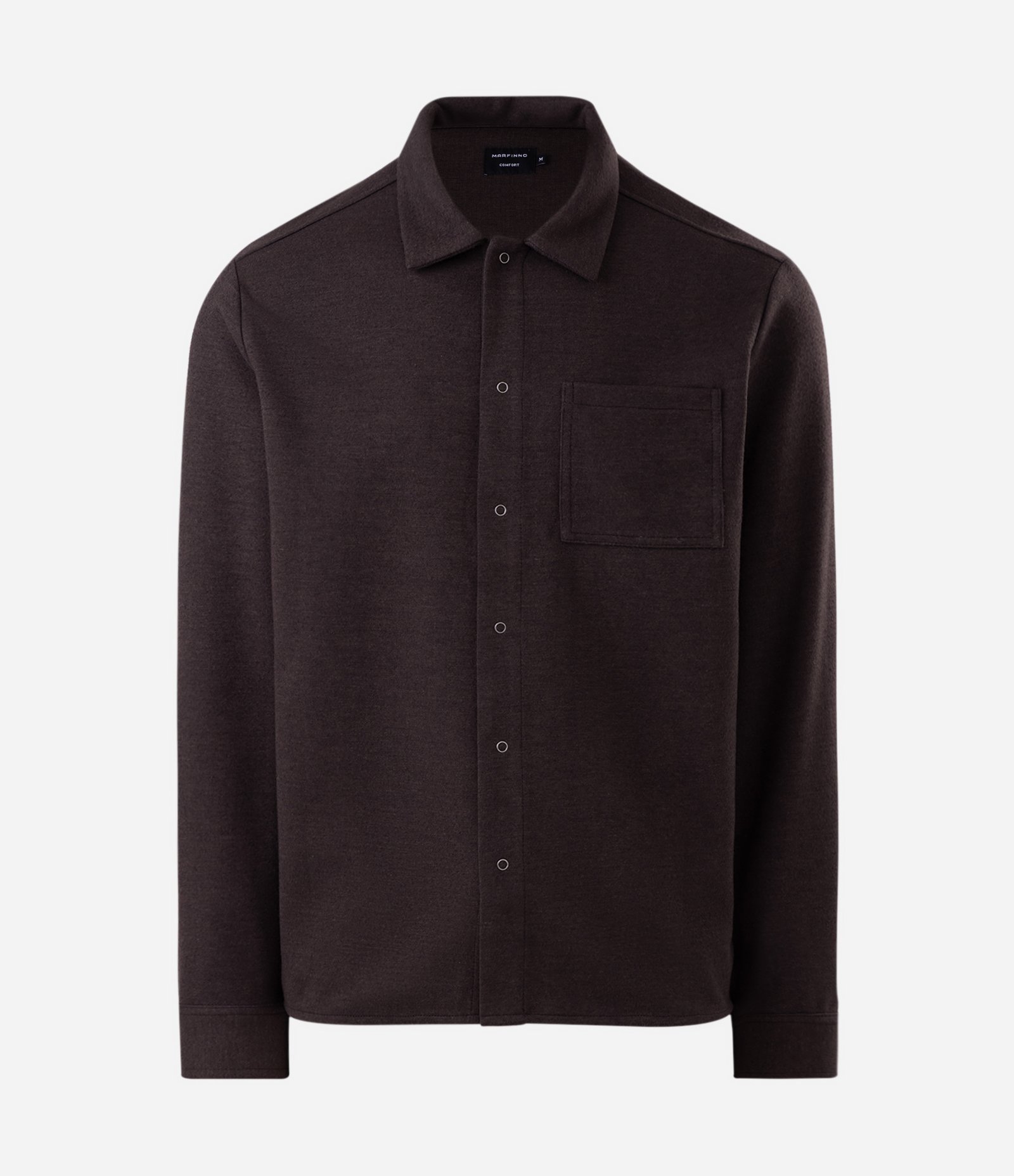 Camisa com Fio Mescla e Bolso Marrom 5