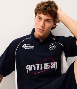 Camiseta Polo Boxy em Algodão Esportiva