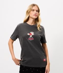 Camiseta Boxy Lavado em Algodão com Turma da Mônica Estampada