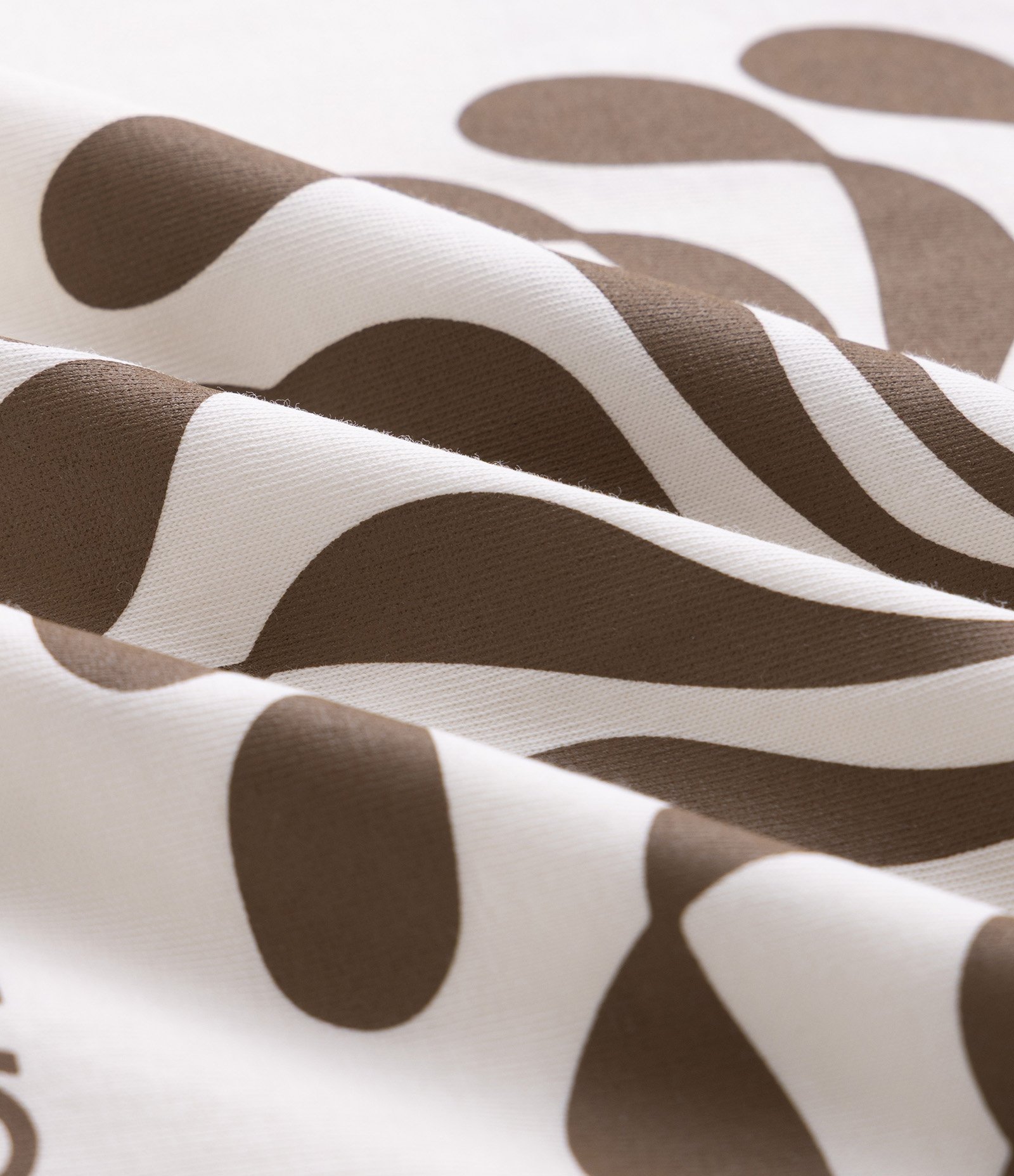 Camiseta Comfort em Algodão Peruano com Estampa Geométrica Branco 3