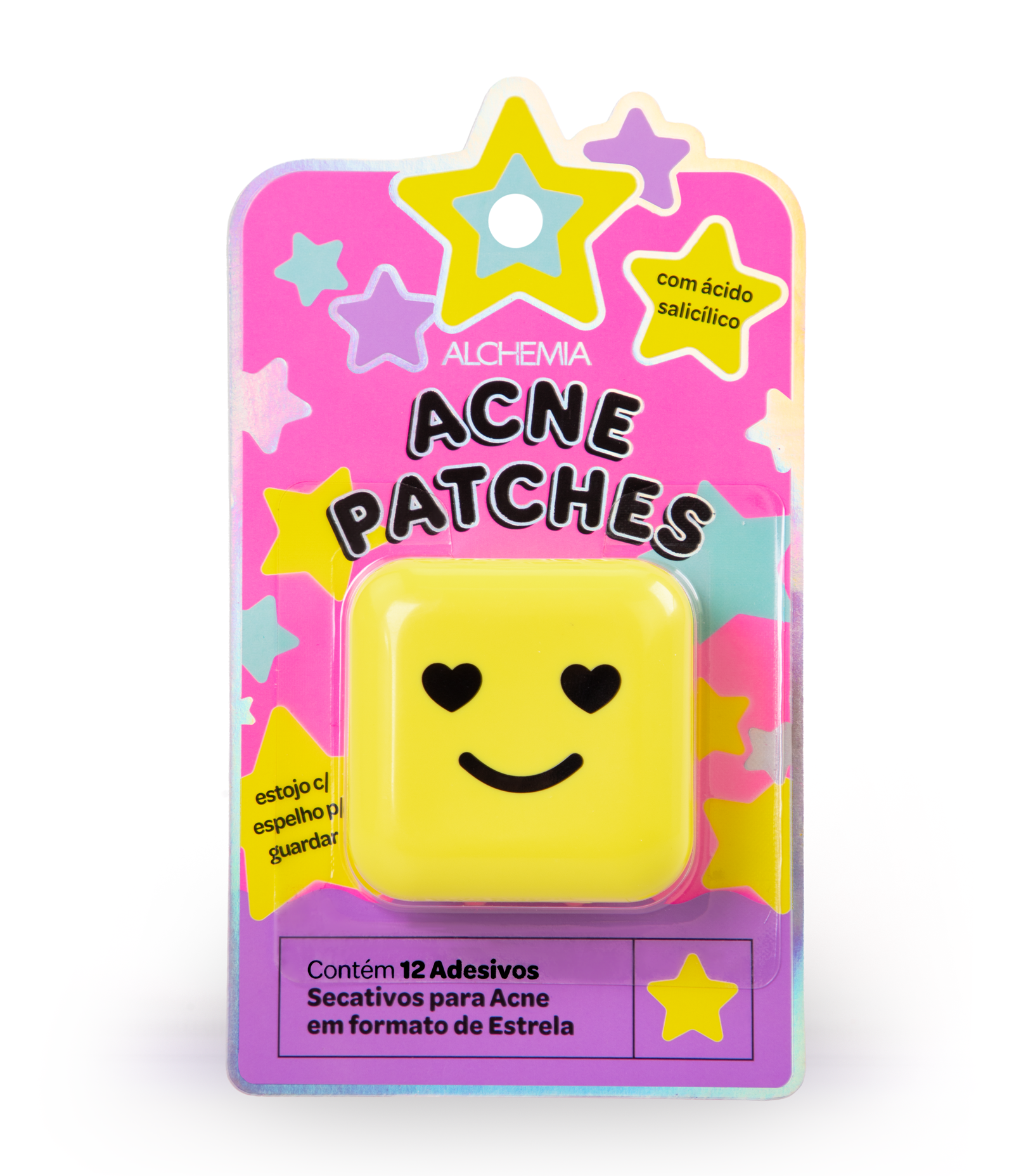 Case com 12 adesivos para Acne Patches Alchemia KIT 1