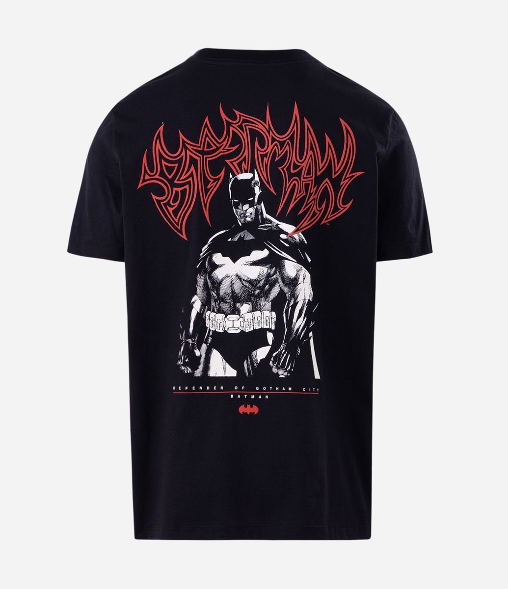 Camiseta Comfort em Algodão com Estampa Batman Defender of Gotham