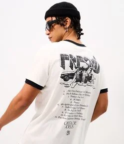 Camiseta Fresno Carta de Deus Estampa Frente Costas