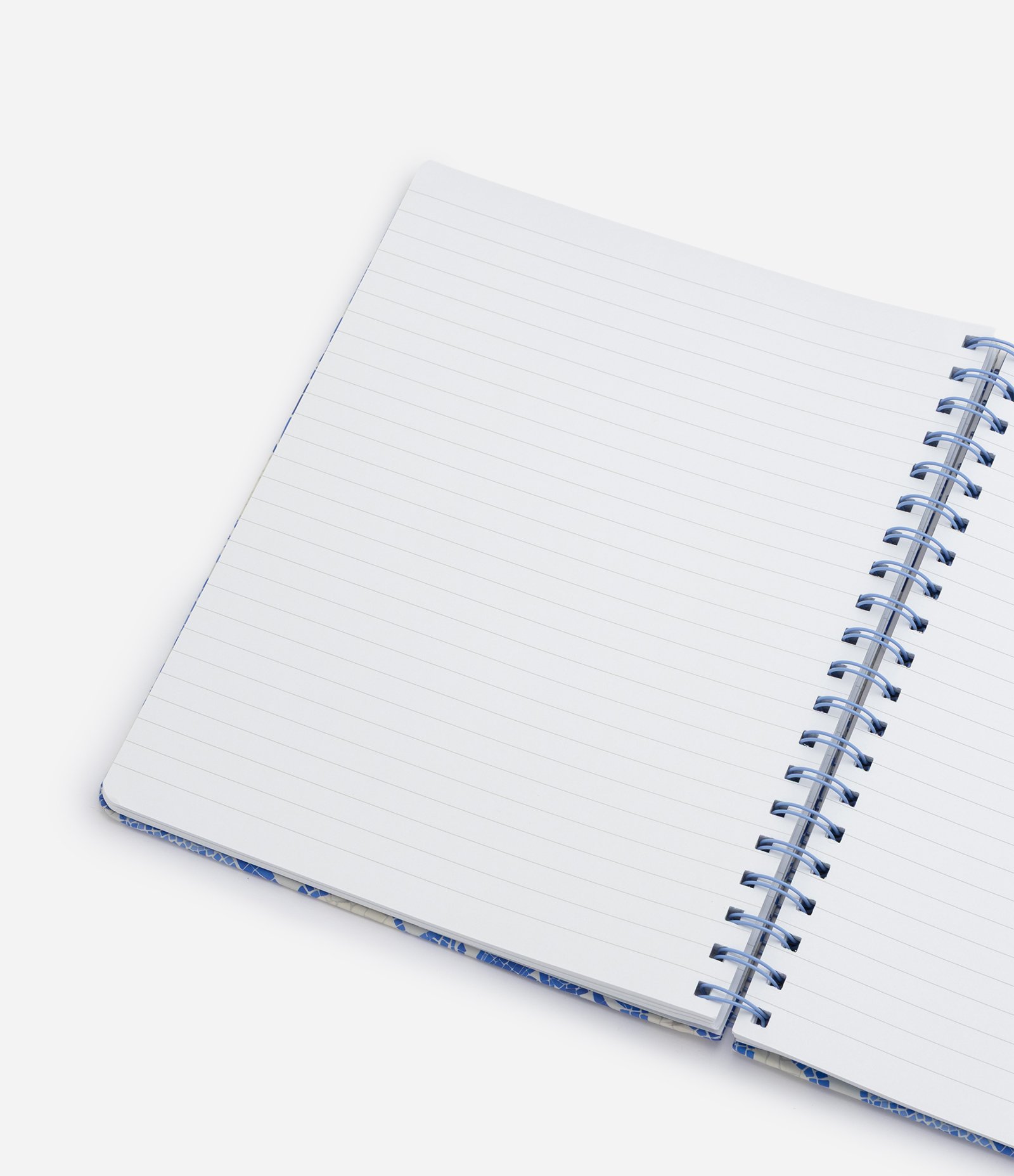 Caderno Espiral com Estampa Tropical Branco/Azul 3