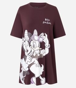 Camisola em Viscolycra com Estampa Minnie e Margarida