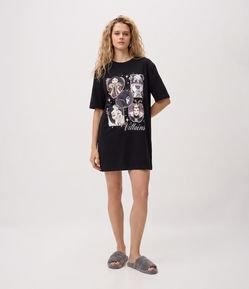 Camisola em Viscolycra com Estampa Vilãs Disney