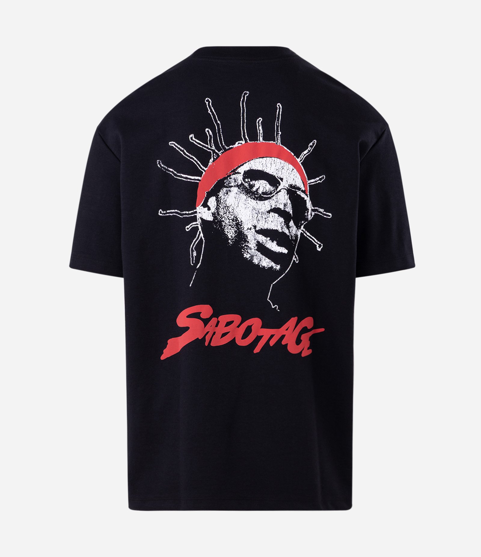 Camiseta Relaxed com Estampa Sabotage Preto 6