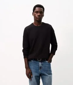 Camiseta Texturizada Com Punho