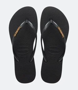 Chinelo Havaianas com Logo Metalizado