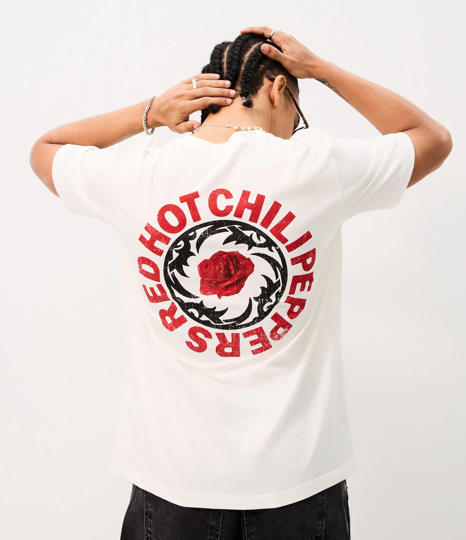 Camiseta Red Hot Chili Peppers Comfort Algodão Branco 1