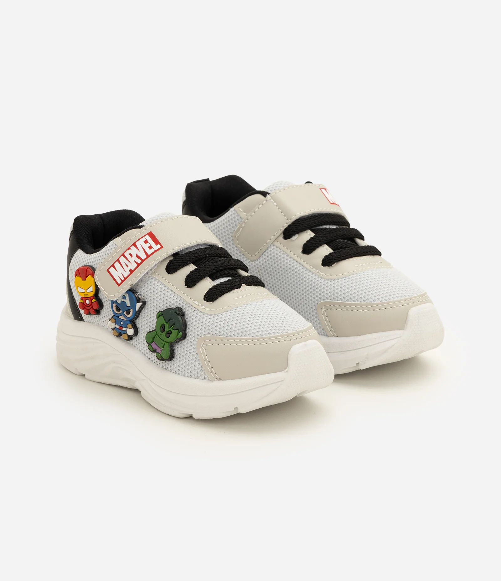 Tênis Infantil Marvel com Velcro - Tam 20 a 27 Cinza 1