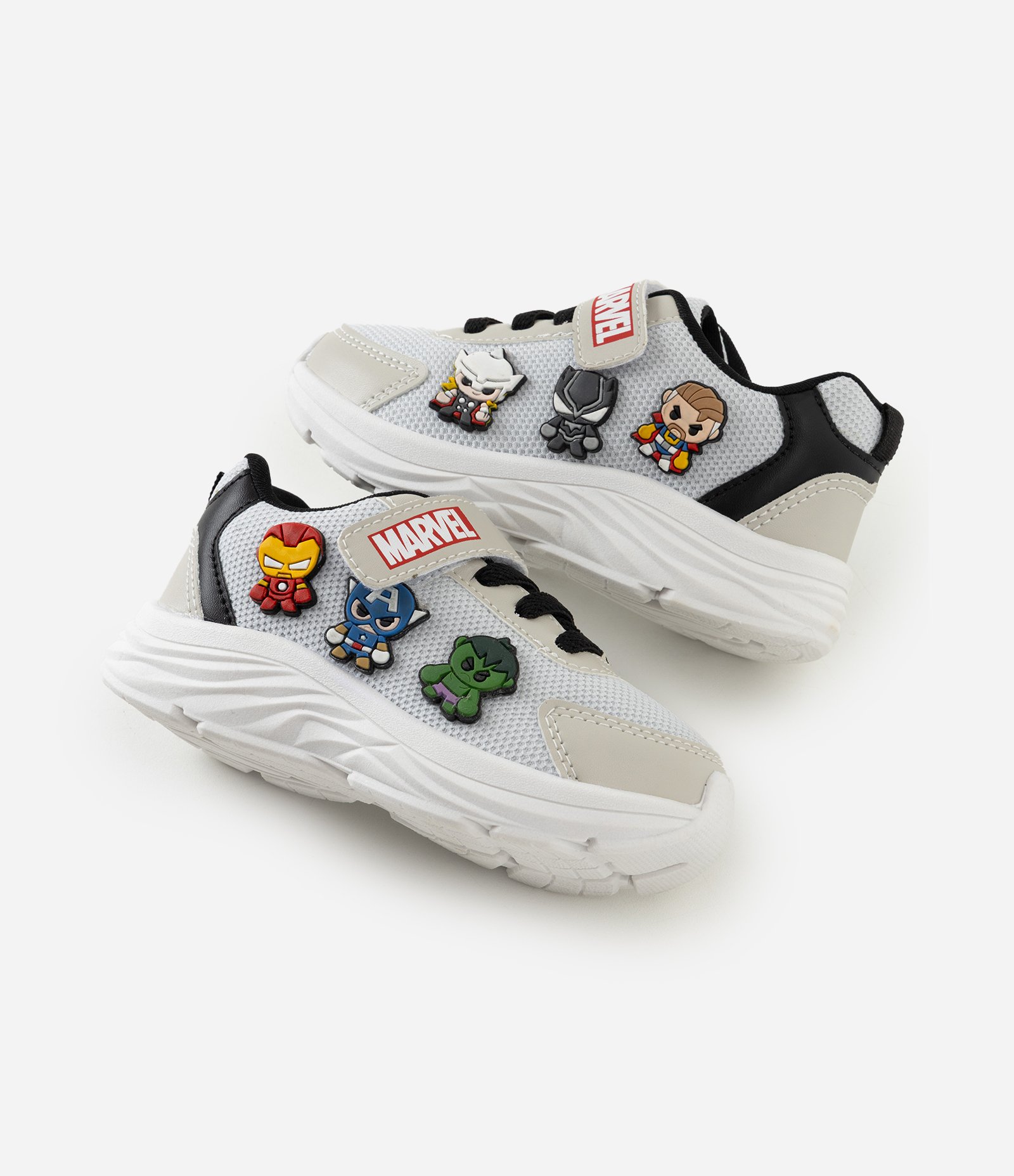 Tênis Infantil Marvel com Velcro - Tam 20 a 27 Cinza 6