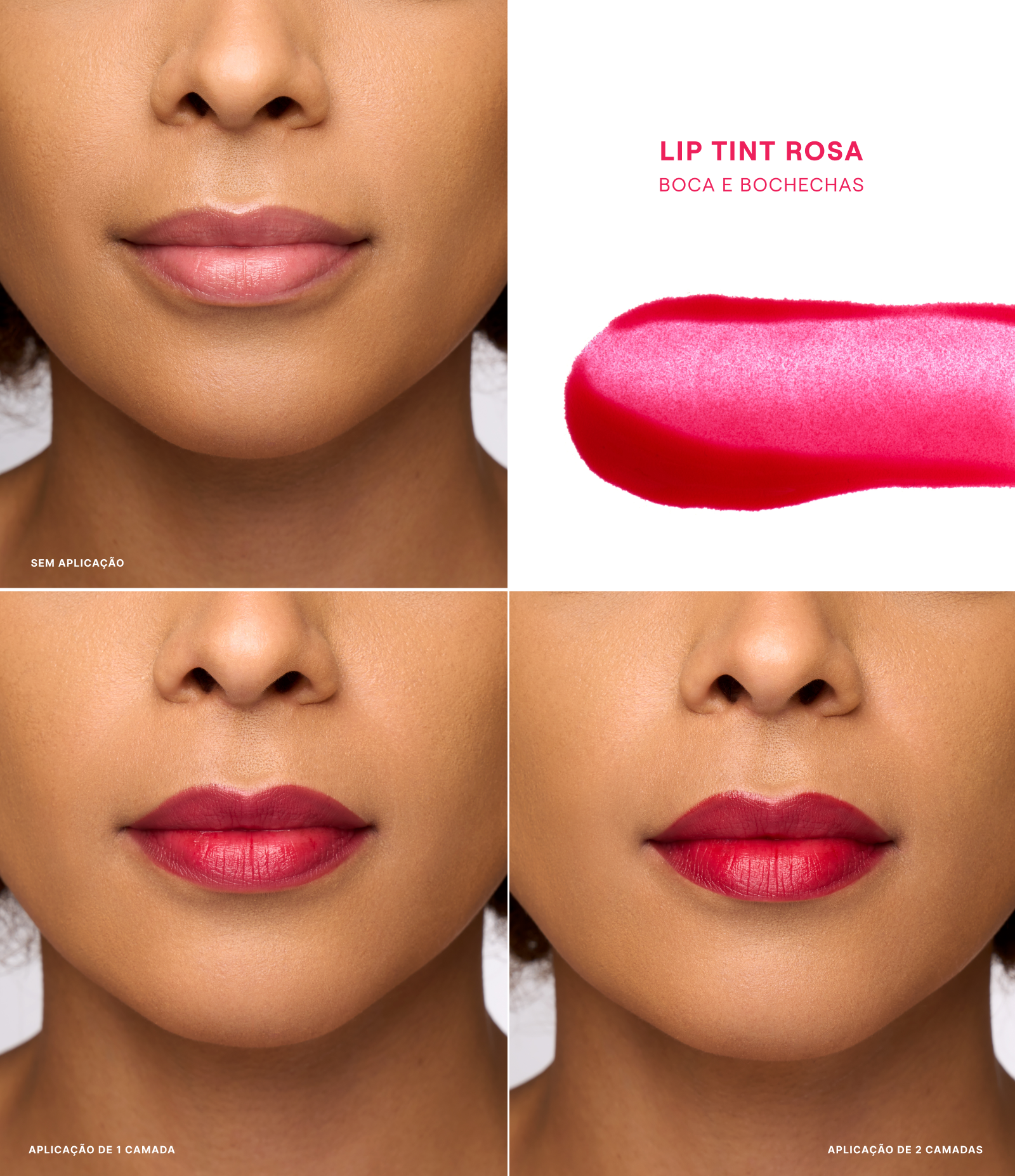 Lip Tint Boca Rosa Rosa 4