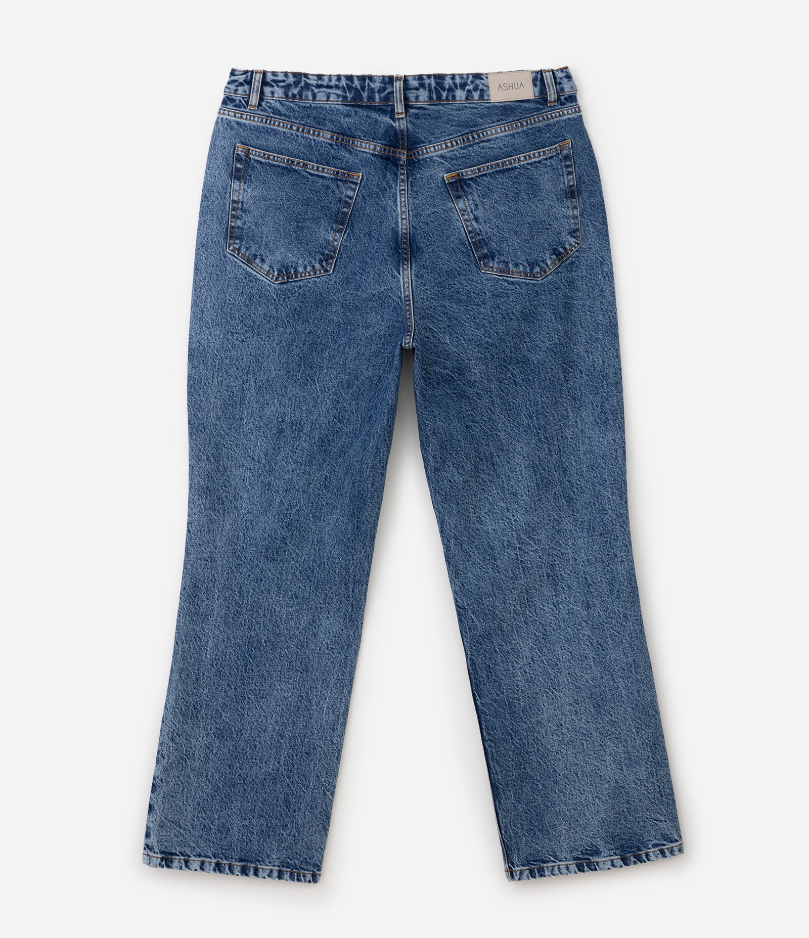 Calça Jeans Reta com Elastano Curve & Plus Size Azul 7