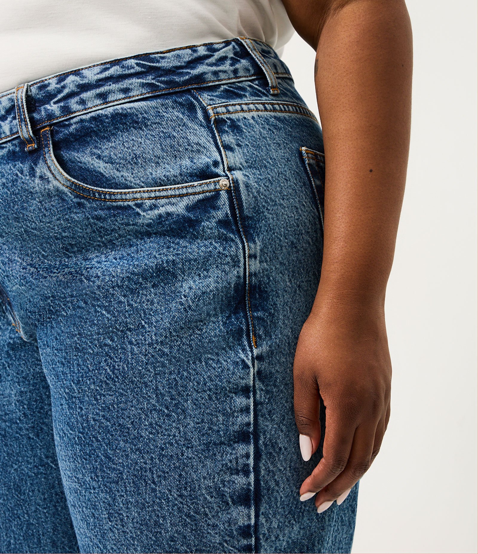 Calça Jeans Reta com Elastano Curve & Plus Size Azul 3