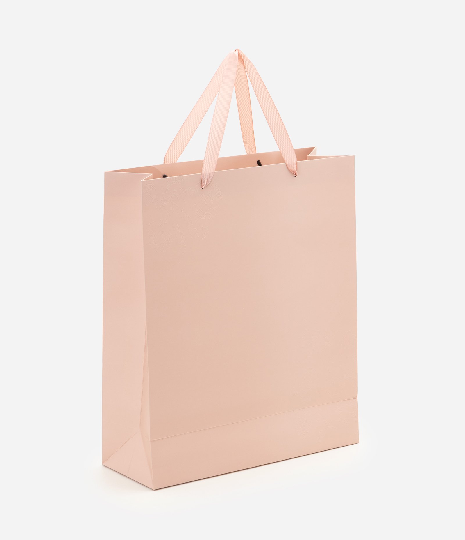Embalagem para Presente Média em Papel com Relevo Floral Rosa 1