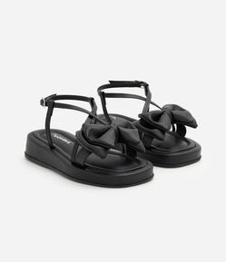 Sandália Flatform Infantil com Lacinho - Tam 29 ao 35