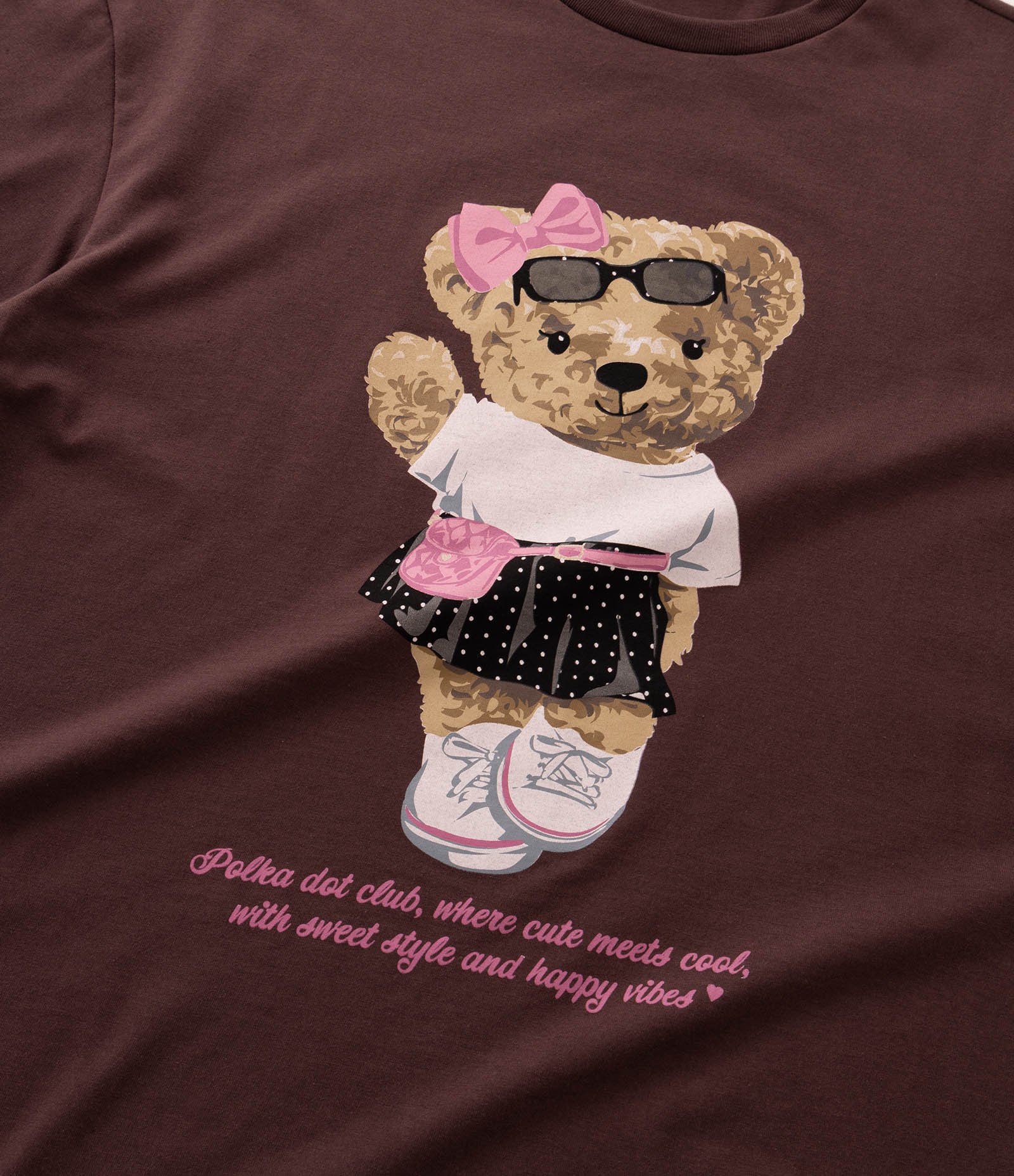 Camiseta Over Infantil com Estampa Ursa Marrom - Tam 5 a 16 Anos Marrom 4