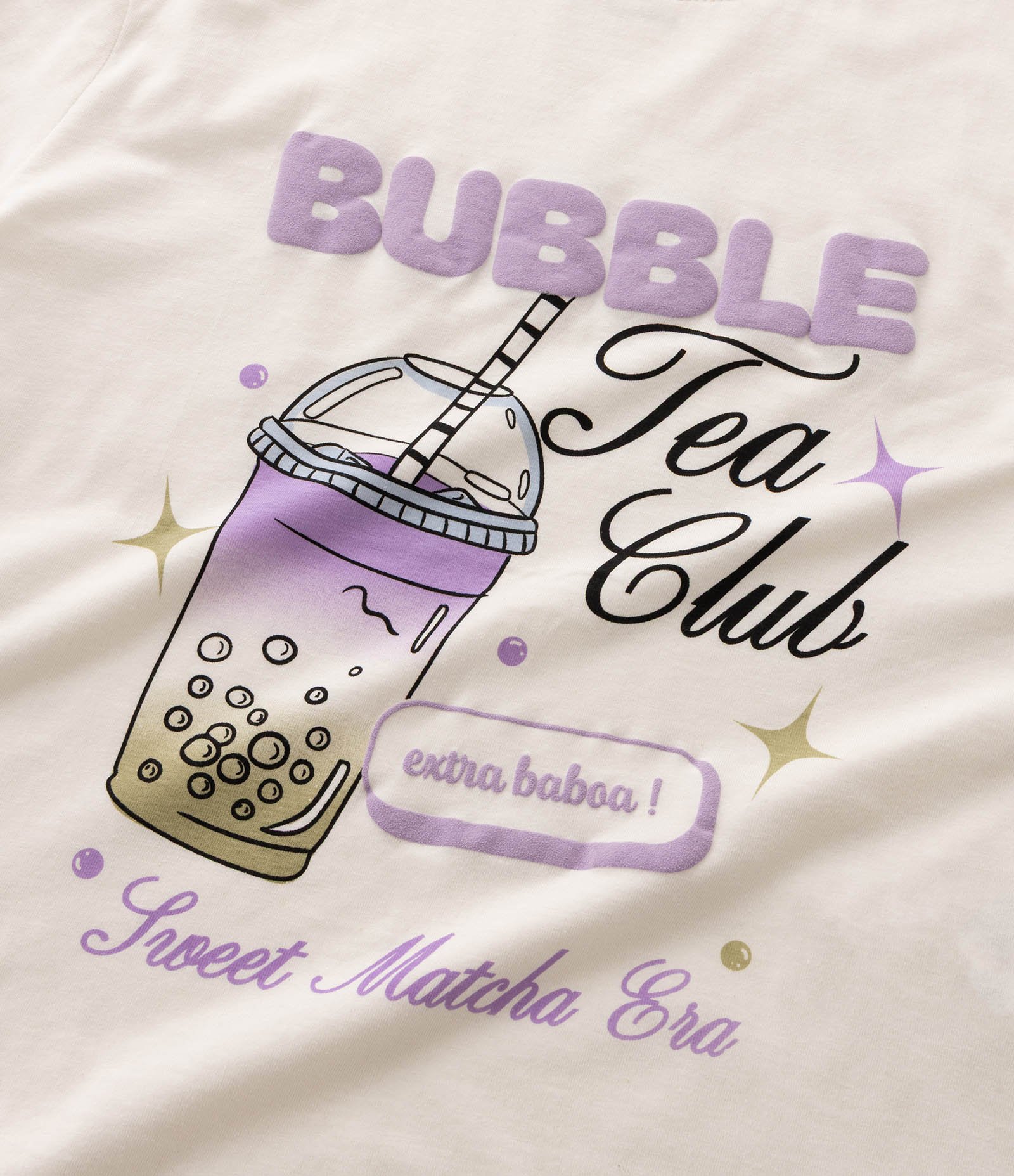Camiseta Infantil em Algodão com Lettering Frontal - Tam 5 A 16 Anos Off White 5