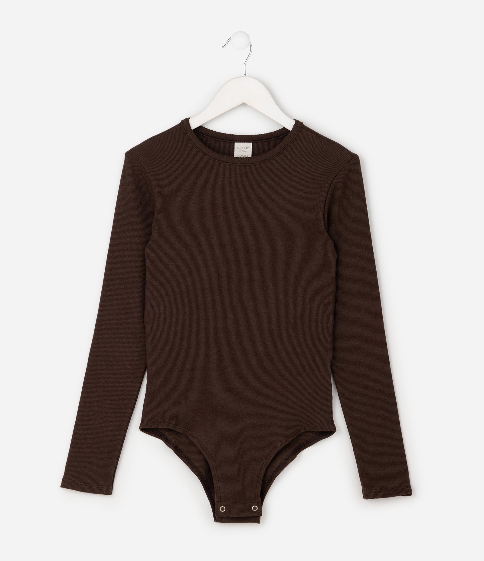 Body Slim Infantil em Modelagem Ajustada – Tam 5 a 16 Anos Marrom 2