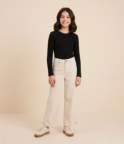 Body Slim Infantil em Modelagem Ajustada – Tam 5 a 16 Anos