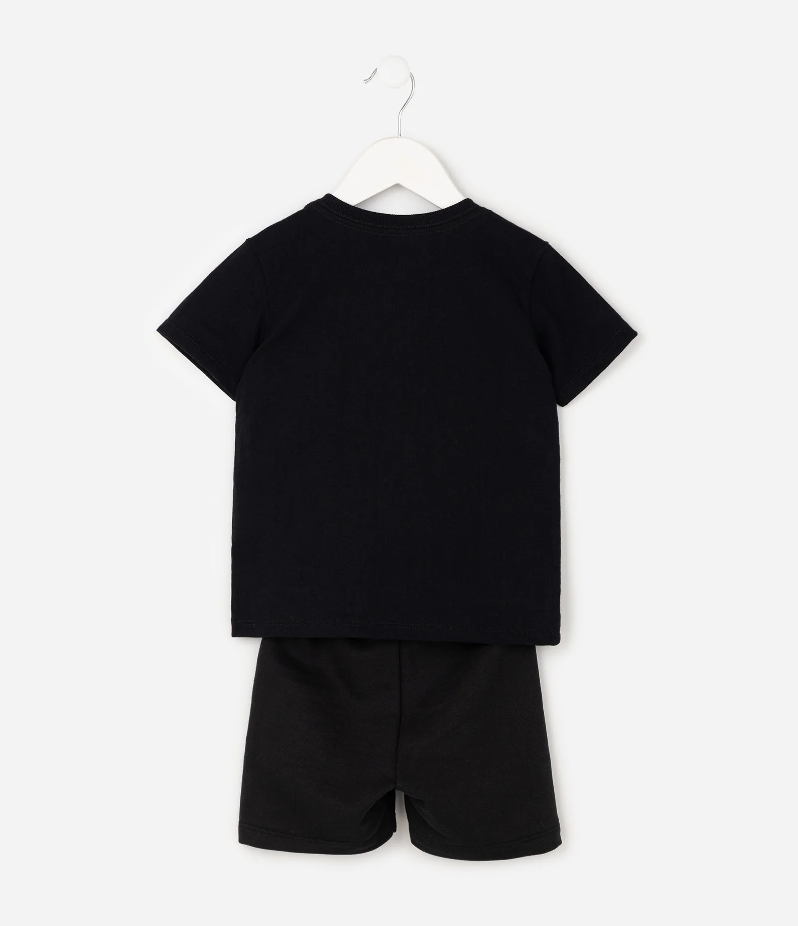 Conjunto Infantil Em Algodão Estampada - Tam 1 a 6 Anos Preto 2