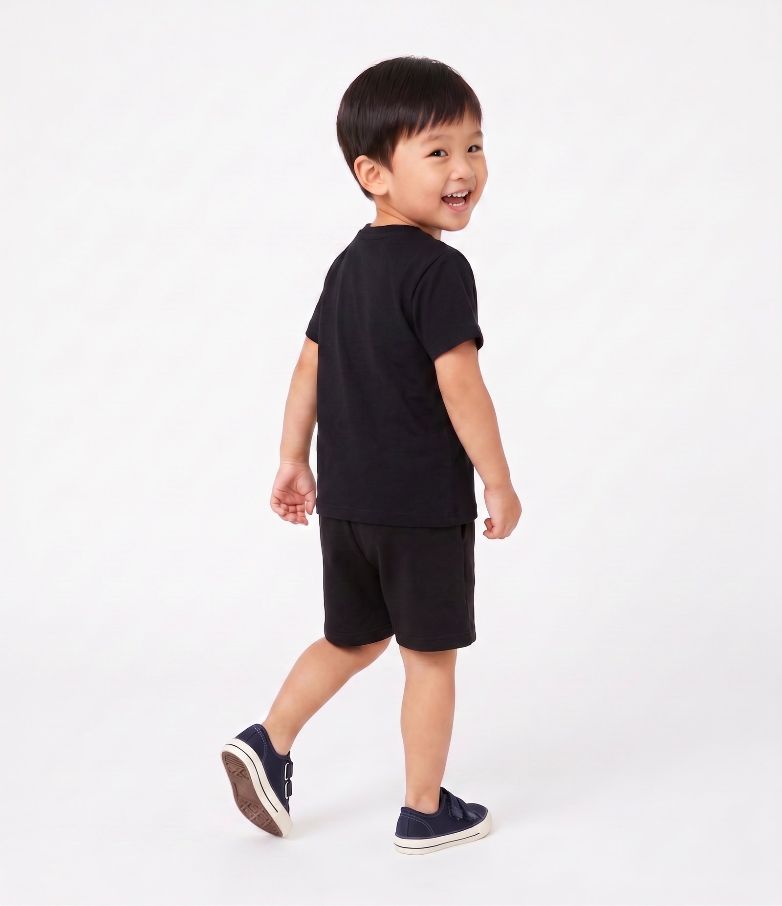 Conjunto Infantil Em Algodão Estampada - Tam 1 a 6 Anos Preto 7