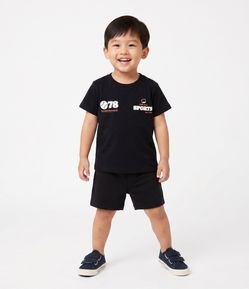 Conjunto Infantil Em Algodão Estampada - Tam 1 a 6 Anos